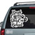Dog On Board Bark Off car decals stickers