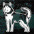 Detailed Alaskan Malamute Standing Window Decals Detailed Alaskan Malamute Standing Window Decals