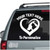 Dog & Cat Open Heart car decals stickers