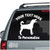 Friendly Dog Silhouette car decals stickers