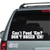 Can't Feed 'Em Don't Breed 'Em Car Decals Can't Feed 'Em Don't Breed 'Em Car Decals
