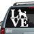 Poodle Love car decals stickers
