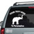 Solid Elephant With Raised Trunk Car Decals
