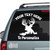 13 Point Deer Head Silhouette car decals stickers