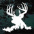 13 Point Deer Head Silhouette car window decals stickers