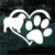Australian Shepherd Heart Paw car window decals stickers