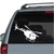 Descending Helicopter Silhouette car window decals stickers