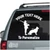 Soldier With German Shepherd Service Dog car window decals stickers