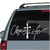 Fancy Script Christ Life car window decals stickers