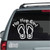 Flip Flop Girl Car Window Decals
