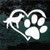 Australian Kelpie Heart Paw car window decals stickers