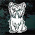 Yorkshire Terrier Sitting car window decals stickers
