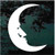 Crescent Moon With Face Window Decals Crescent Moon With Face Window Decals