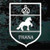 Friesian Horse Breed Logo car window decals stickers
