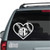 Baseball Heart Monogram car decals stickers Baseball Heart Monogram car decals stickers
