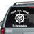 Captain's Wheel With Skull & Crossbones Stickers