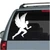Male Runner Angel car window decals stickers