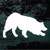 Crouched Australian Shepherd car window decals stickers