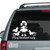 Crazy Dachshund Rescue Lady car decals stickers
