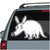 Cartoon Armadillo car window decals stickers