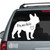 Frenchie Heart Car Decals Frenchie Heart Car Decals