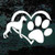 Whippet Heart Paw Decals Whippet Heart Paw Decals