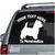 West Highland Terrier Silhouette car decals stickers