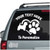 West Highland Terrier Heart Paw car decals stickers