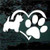 West Highland Terrier Heart Paw car window decals stickers