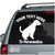 Welsh Terrier Sitting car decals stickers