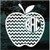 Chevron Apple Monogram car window decals stickers