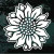 Detailed Sunflower Bloom decals stickers