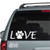Love Dog Paw Print Car Decals