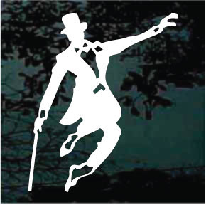 Top Hat Dancer Decals & Window Stickers