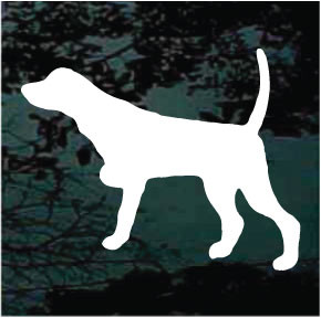 Silhouette Pointer Dog Decals 01 Decal Junky