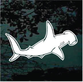 Solid Hammerhead Shark Car Decals & Window Stickers Decal Junky