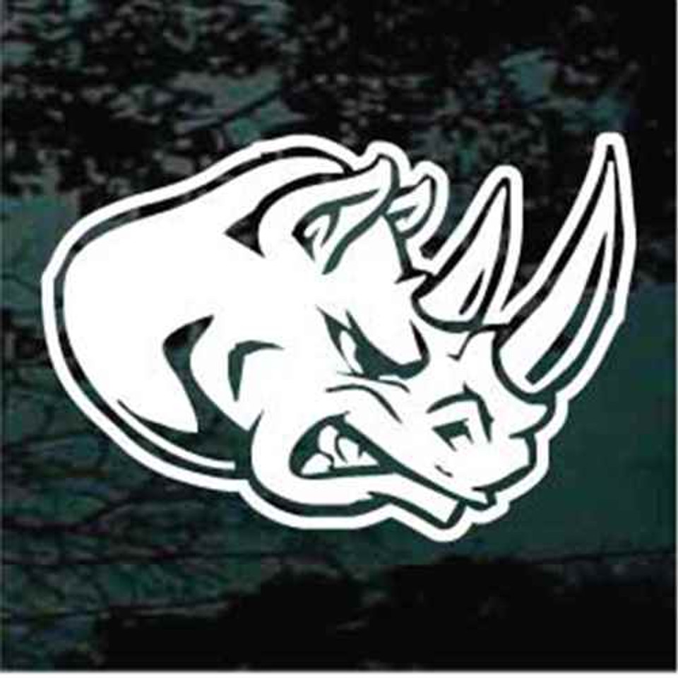 Bad Rhino Head Car Decals & Window Stickers Decal Junky