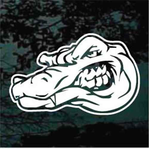 Alligator Head Showing Teeth Decals Decal Junky