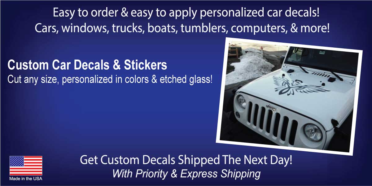 Decal Junky  Car Window Decals & Stickers Personalized