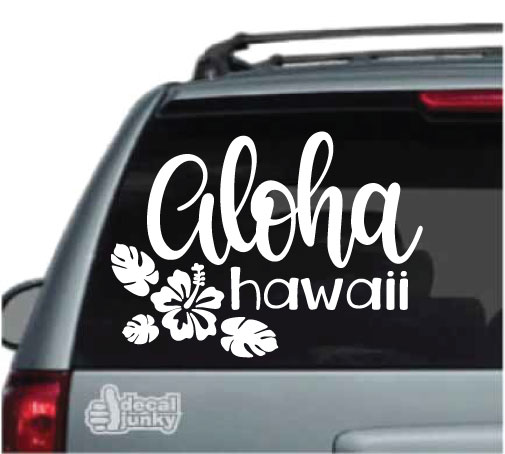 Aloha Vinyl Decal Car Window Sticker Yetti You Pick Size & Color
