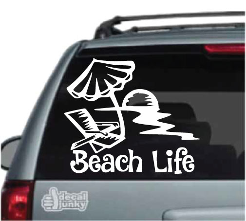 Beach Car Decals And Window Stickers Decal Junky