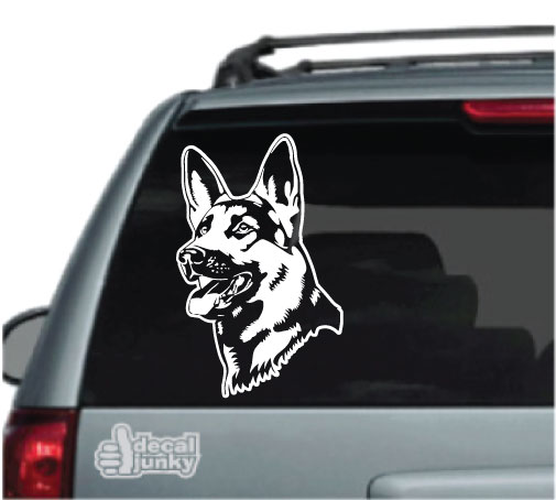 German shepherd clearance car decal