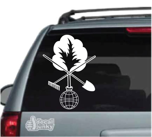 Personalised Landscaper/Gardener Decal Sticker For Car Or Van - Gloss Finish