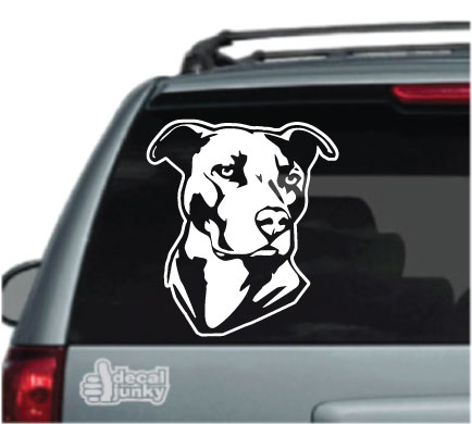 I love my Pit Bull Dog Aufkleber für Auto Autoaufkleber KFZ Sticker DA 212
