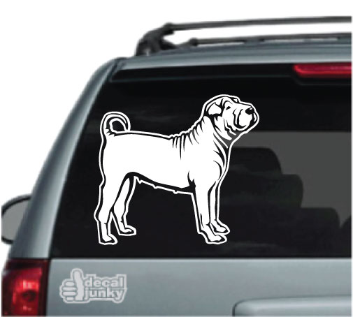 My Shar-Pei Is Homeland Security DC824HS High Quality Adhesive Vinyl Window Decal Sticker