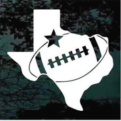 Texas State Football Car Decals & Window Stickers | Decal Junky