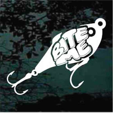 Bite Me Fishing Lure Decals Decal Junky Stick Em Up