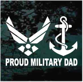 Soldier Sticker Vinyl Military Vehicle Decal 6x3.75 Proud Dad of a U.S