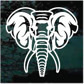 African Elephant Head Decals