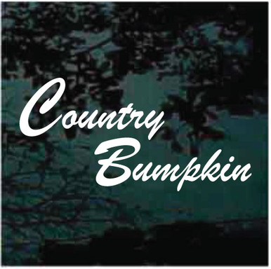 Custom Country Bumpkin Decals Decal Junky